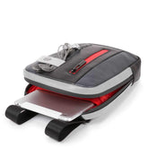 PIQUADRO - Borsello Porta iPad Mini Piquadro Urban Grigio/Nero